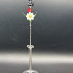 Small Glass Flower Bouquet w/Cat (multiple styles)