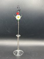 Small Glass Flower Bouquet w/Cat (multiple styles)