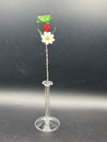 Small Glass Flower Bouquet w/Frog