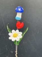 Small Glass Flower Bouquet w/Mushroom (multiple styles) - Image 2