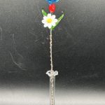 Small Glass Flower Bouquet w/Snail