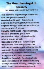 Guardian Angel of Serenity w/Gemstones & Card - Image 2