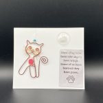 Cat w/Crazy Whiskers & Polymer Fish