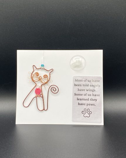 Cat w/Crazy Whiskers & Polymer Fish