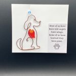 Dog w/Glass Heart (Multiple Styles of Dogs)