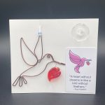 Hummingbird w/Glass Heart