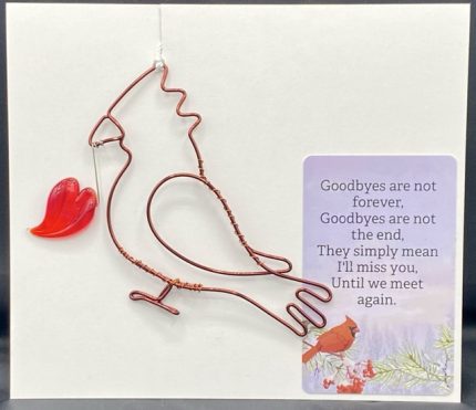 Cardinal w/Glass Heart
