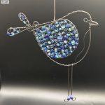 Glass Bead-Weaved Bird w/Dangling Legs Suncatcher - Multiple Colors - Pack of 10