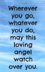 Aluminum Angel w/Glass Wings, Glass Heart & Card - Image 2